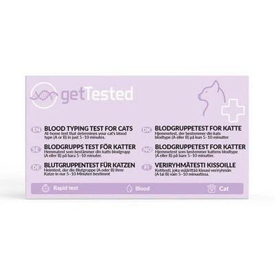 Blutgruppen-Test Katze   Bluttyp A/B/AB | GetTested