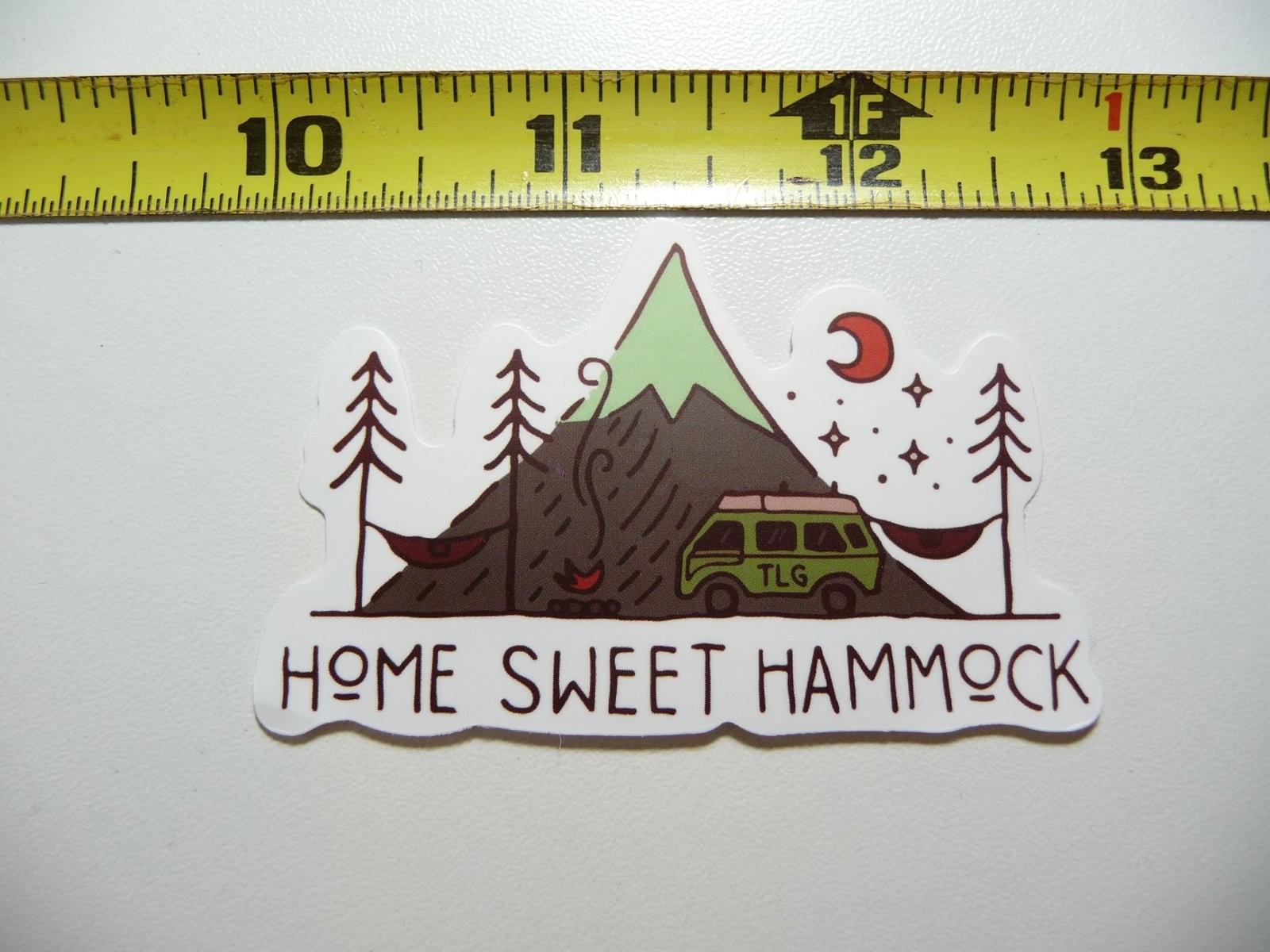 HOME SWEET HAMMOCK CAMP CAMPING DECAL STICKER OUTDOORS NATURE VACATION TRAVEL