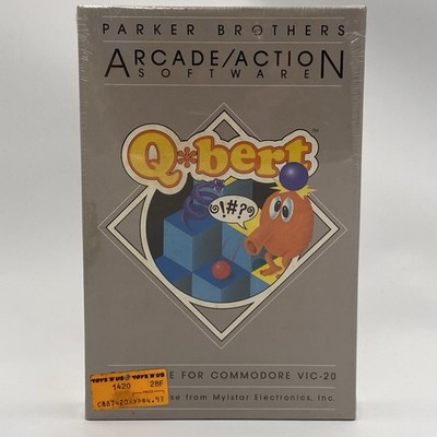 Q*BERT GAME For Commodore VIC-20 Q Bert Cartridge Manual Box Parker Bros. SEALED