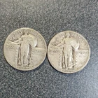 Standing Liberty Quarter 1926 & 1928 Silver 25C Lot of 2 #381