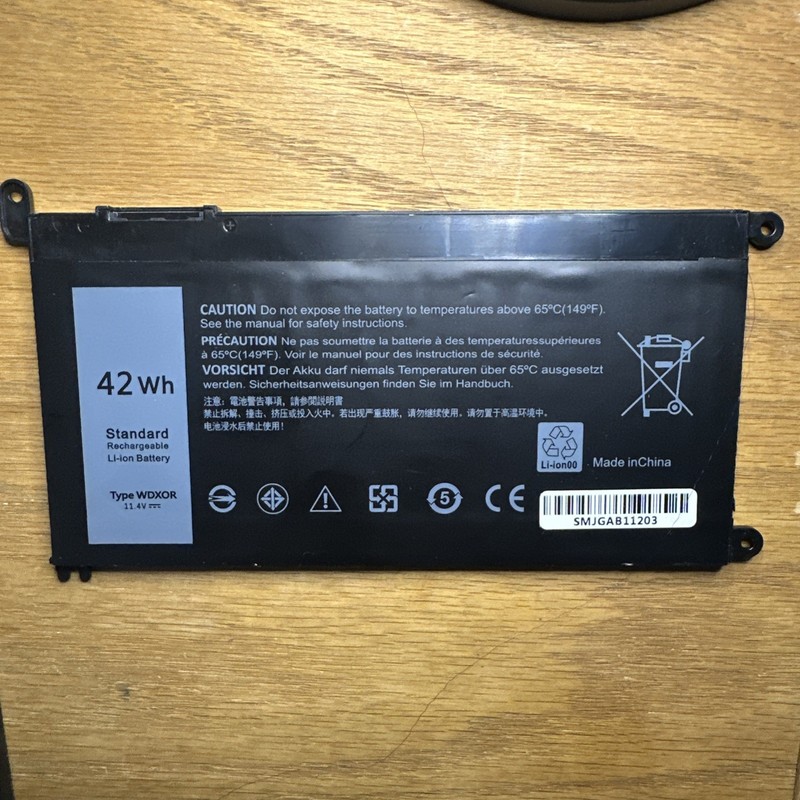 WDX0R 42Wh Li-ion Battery for Laptops Compatible With Dell