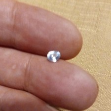 .34 ct natural VS light blue Ceylon Sapphire oval shaped heated