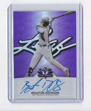BRAXTON DAVIDSON 2014 LEAF VALIANT PURPLE AUTOGRAPHED ROOKIE-#'D/25-SHIPS FREE