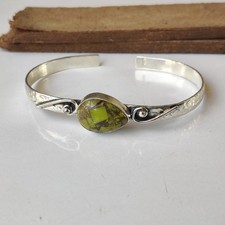 Pulsera De Cuentas De Piedra Luna,Ópalo Etiopía Y Plata - México