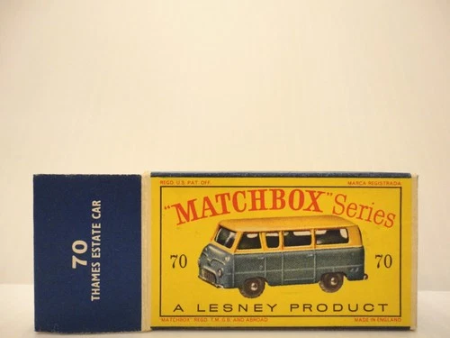 Box for 1959 MOKO Lesney Matchbox No.70 'THAMES ESTATE CAR'---see photos & more