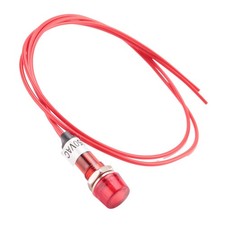 2X(Neon Indicator Pilot Lamp Red Light AC 250V w2 Wires F8M6)7884