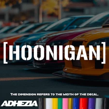 Hoonigan Vinyl Decal Sticker - Design for Cars, Bumpers, Windows, JDM, Hoonigan