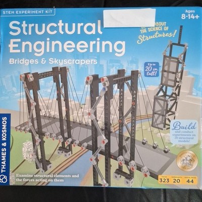 Thames & Kosmos Structural Engineering Bridges & Skyscrapers STEM Kit 323pc