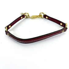 Coach Purse Replacement Bag Strap Burgundy Red/Gold Tone Hardware Genuine