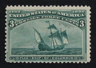 CKStamps: US Stamps Collection Scott#232 3c Columbian Mint NH OG