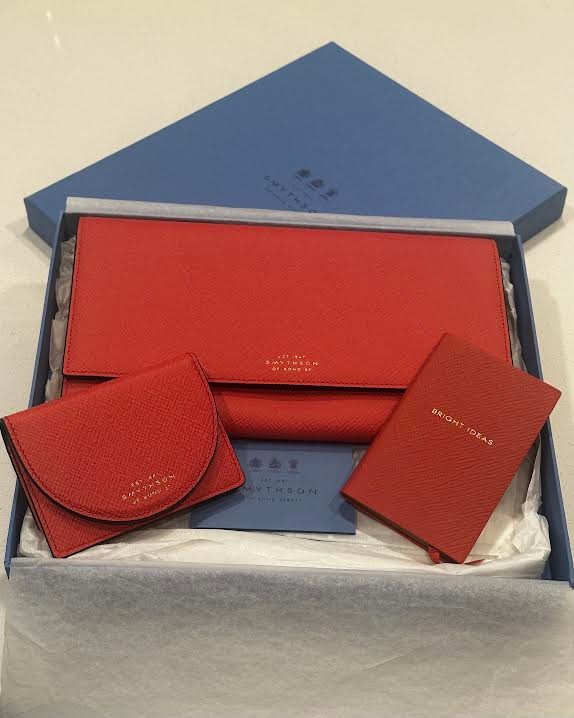 "SMYTHSON OF BOND STREET"- MARSHALL PASSPORT TRAVEL CLUTCH WALLET & ACCESSORIES