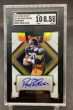 2021 Panini Select SIP-RBL Rocky Bleier White Prizm Auto /35 SGC 10 8.5 Steelers