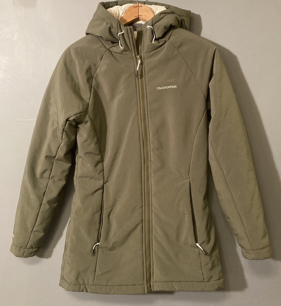 Craghoppers Women's Olive Green Size US Small Hooded Warm