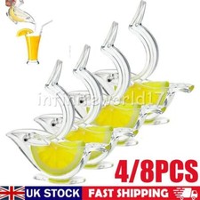 4/8PCS Manual Lemon Slice Squeezer Transparent Acrylic Bird Shaped Juicer AU