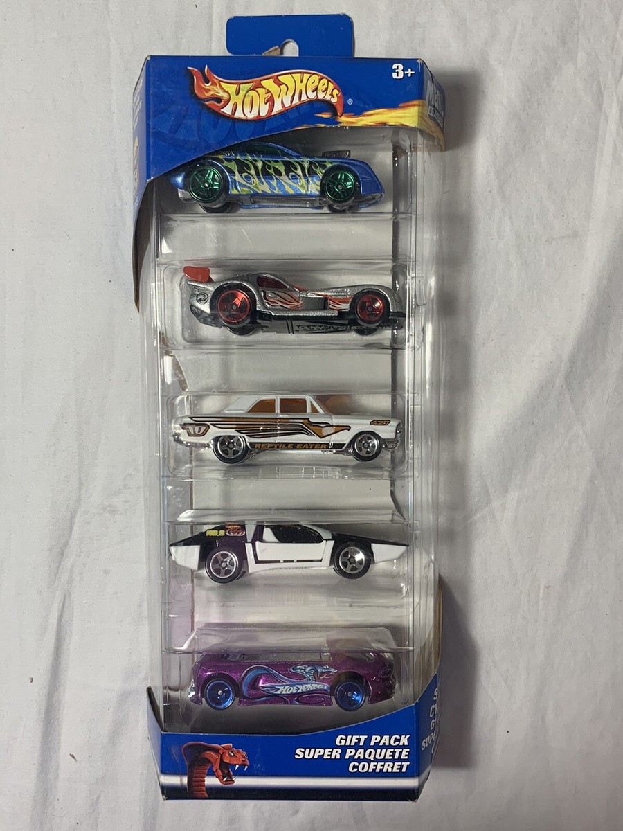 2002 HOT WHEELS SERPENT CYCLONE 5 CAR GIFT PACK #57078 SEALED