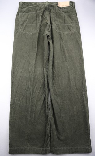 Pantalones de pana vintage para hombre Nautica verde 5 bolsillos talla 32x32 (MSR 33x27) - Imagen 5 de 8