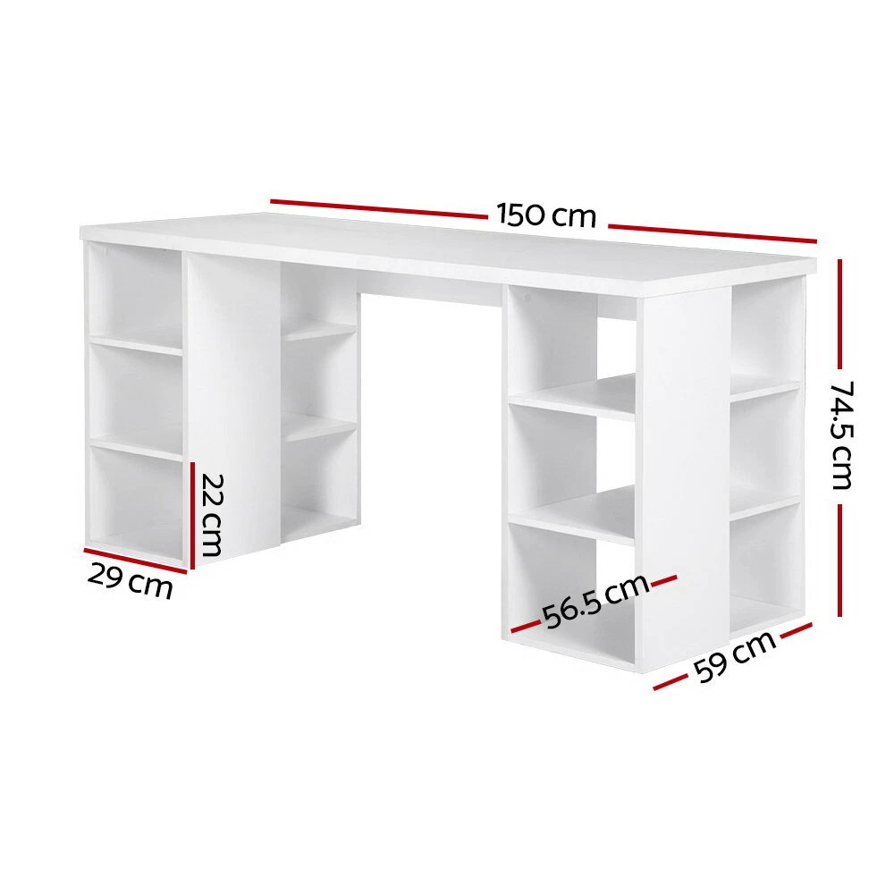 White 2024 desk 150cm
