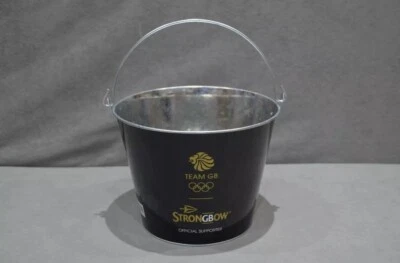 Strongbow Cider TEAM GB Bottle Can Metal Ice Bucket With Handle Brand New