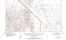 Big Dune Quadrangle Nevada-California 1952 Topo Map USGS 15 Minute Topographic
