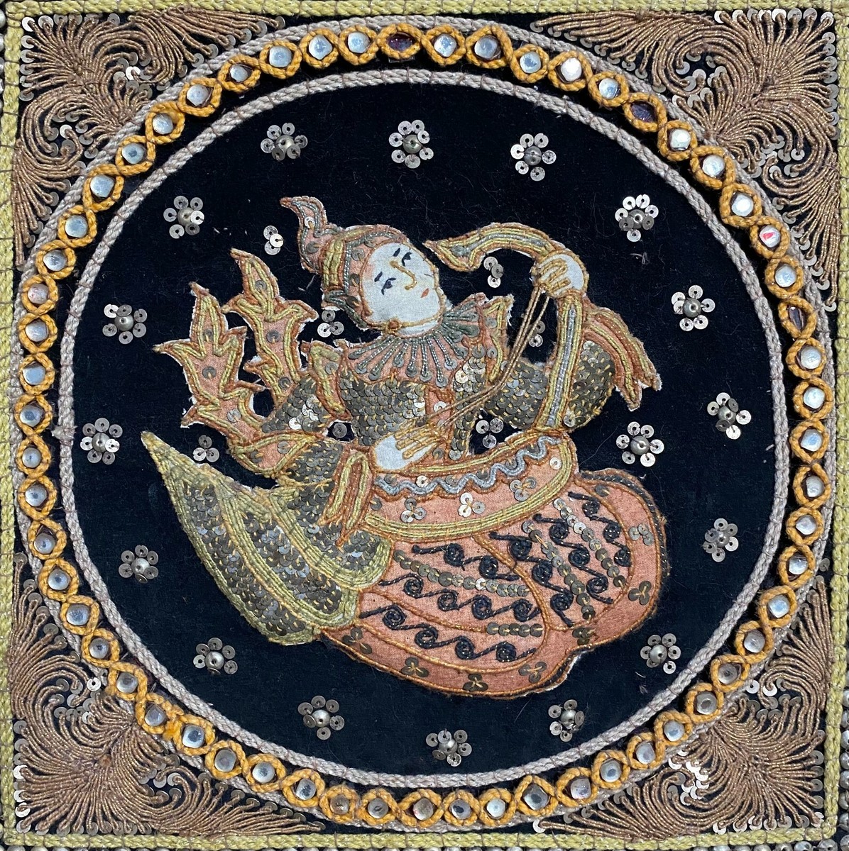 泰様太陽BangkokSUN 墨彩画　額装込 s-l1200.jpg