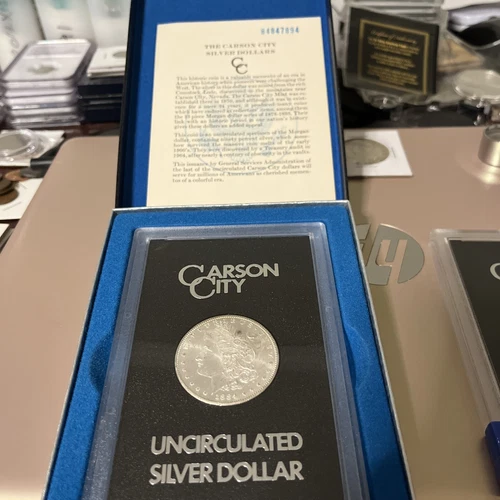 1884CC MORGAN SILVER DOLLAR MS+++ W/COA CERTIFIED