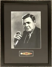 Babe Ruth Photograph 7x9 Baby Ruth Tobacos Primeros Cigar Wrapper Yankees Framed