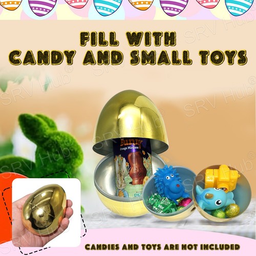 Easter Filler Eggs, Golden Egg, Egg Hunt Decoration, Party Favor, Art Craft Set - Picture 58 of 58