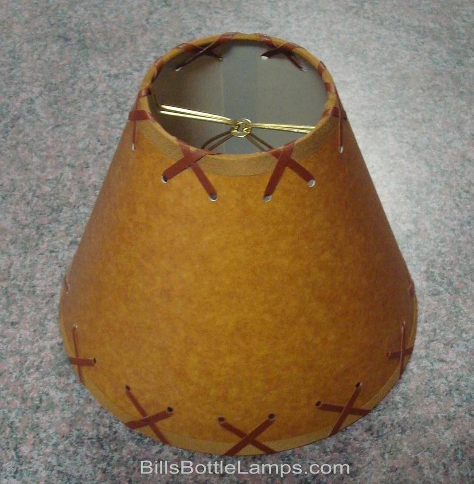 Lámpara de Escritorio de Mesa de Kraft con Cordones "Clip de Bombilla" Rústico PANTALLA DE LÁMPARA Decoración de Cabaña de Cabaña Foto 3 de 4