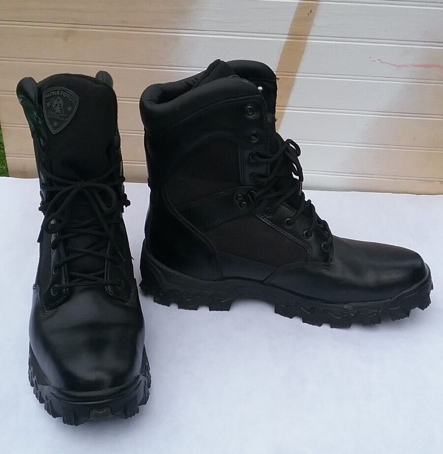 Rocky Alpha‎ Force Mens 13 Waterproof Tactical Duty Work Boots Black FQ0002167 Rocky FQ0002167 ALPHAFORCE Soft Toe Tactical Boots - Family  main image 2