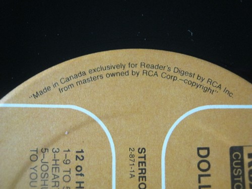 Record Album Reader's Digest Dolly Parton Her Greatest Hits 7 LP BOX set YM4 - Picture 7 of 8