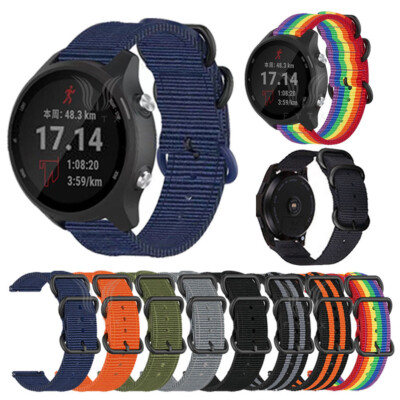 For Garmin Forerunner 265 Vivoactive Venu Woven Nylon