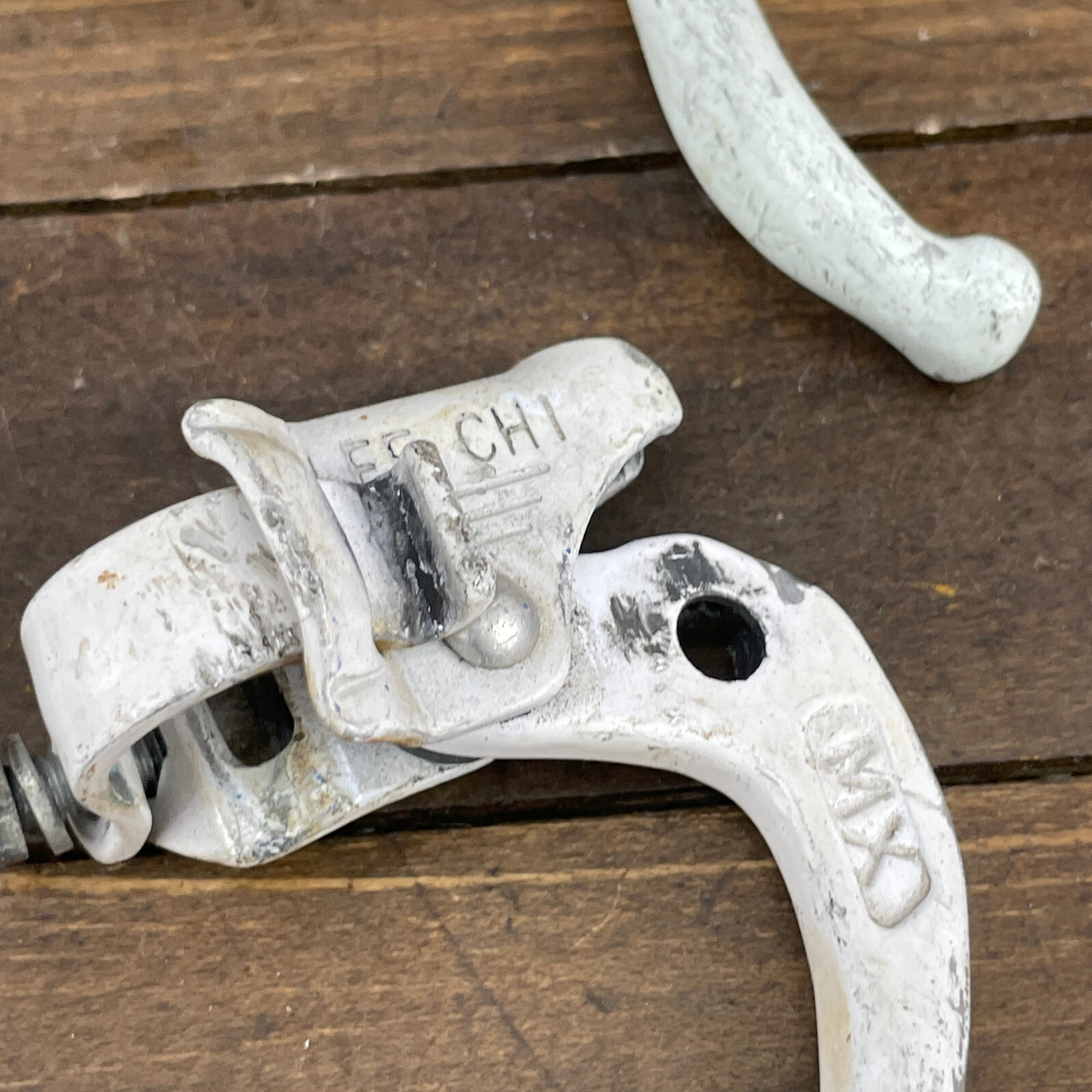 Old School BMX Brake Lever Lot 5 PARTS Vintage Levers 1 Clamp White Tech 4 A4