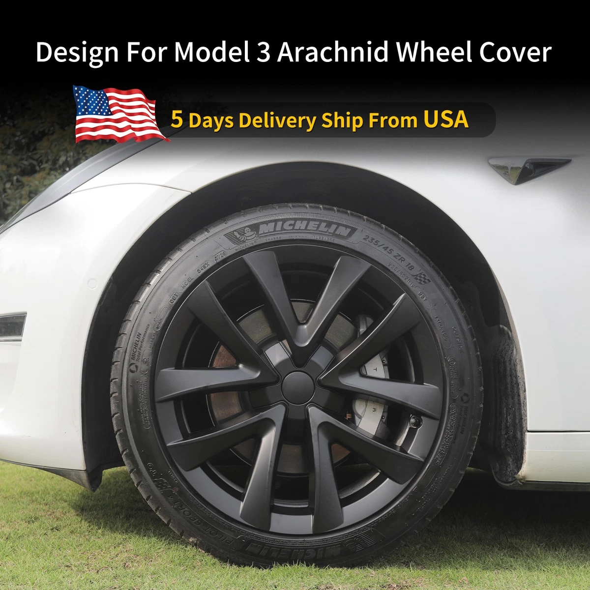 Tesla model shop 3 arachnid wheels