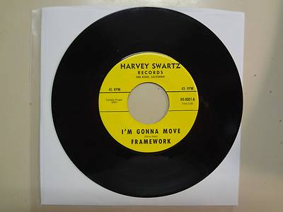 FRAMEWORK: I M Gonna Move-The Direction-U.S. 7'' 69 Harvey Swartz Records HS-0001
