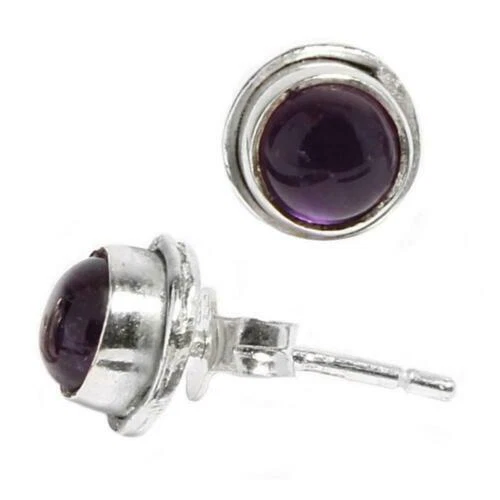 Runde Amethyst Mode-Ohrschmuck