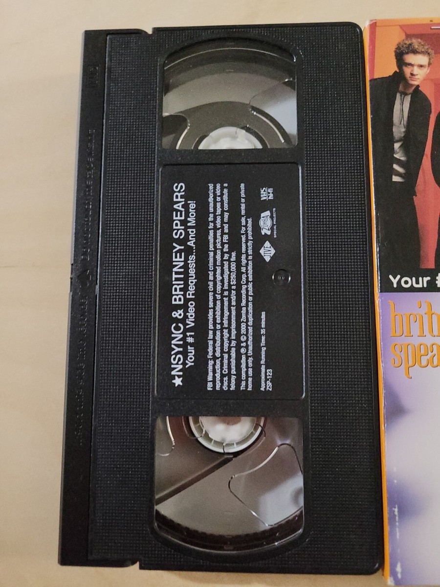 VINTAGE 2000 MCDONALDS VHS TAPE NSYNC BRITNEY SPEARS VIDEO