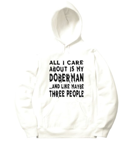 All I Care About Is My Doberman Men Women Unisex Sweater Jacket Pullover Hoodie - Picture 18 of 18