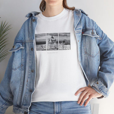 Budapest T Shirt, Unisex Apparel Tee, Travel Gift Idea, Vintage Minimal Style