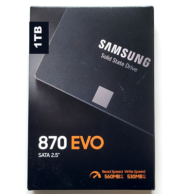 1TB Samsung 870 EVO SSD 1000 GB PC Computer SATA III 600 Festplatte 2,5 Zoll