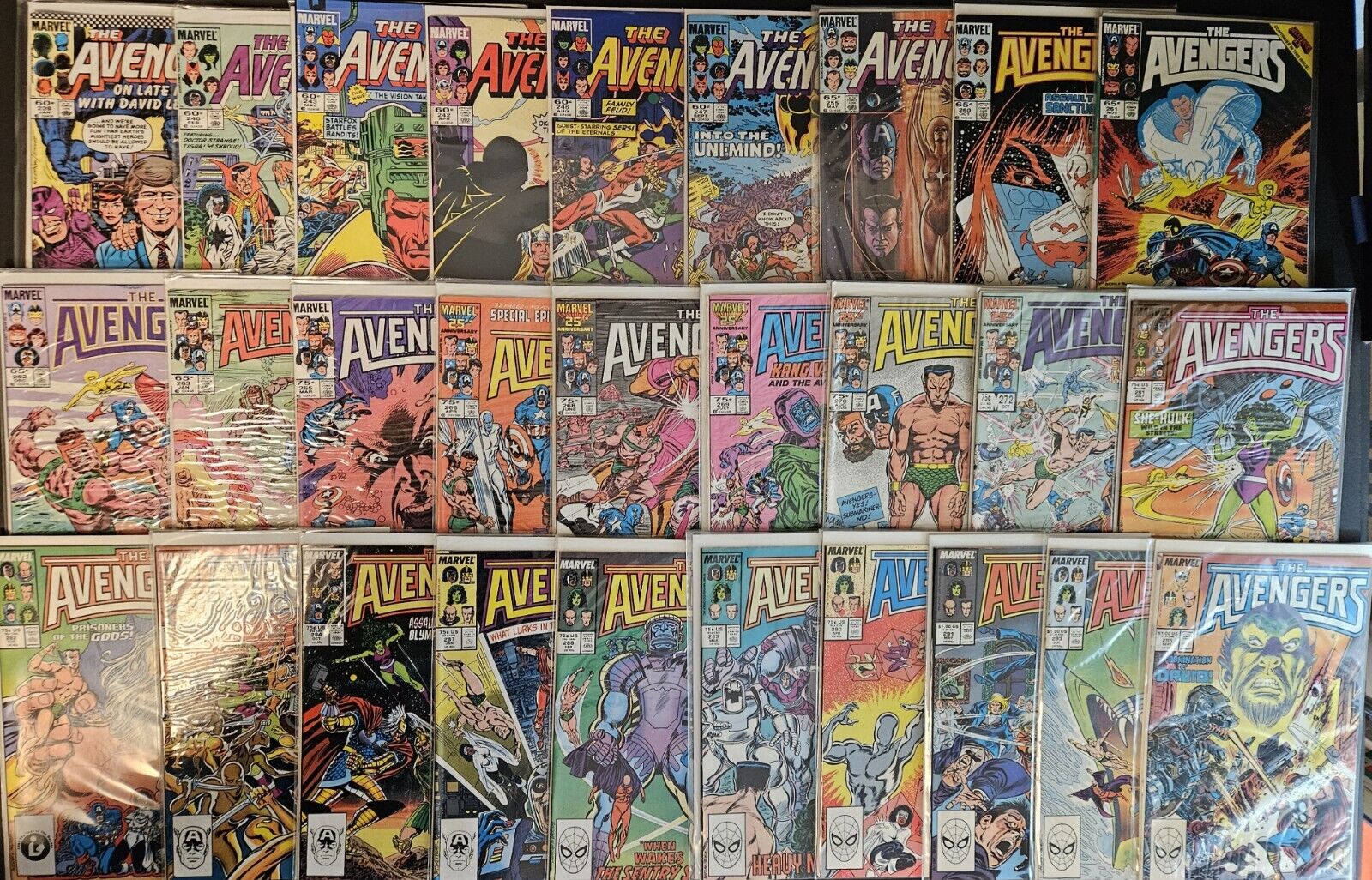 AVENGERS - Lot of 28 Marvel Comics! (1983-1988) VG-NM See Photos & Description