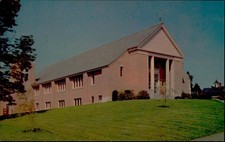 St Christophers Church Nashua NH Postcard Vintage Unposted Made in USA