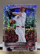 2025 Bowman Draft Mason Neville Chrome Sparkle Refractor 1st #BDC-109 Reds
