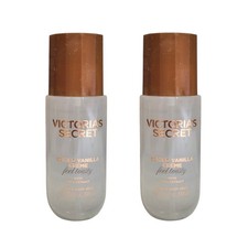2 NEW VICTORIA'S SECRET SPICED VANILLA CREME HAIR  BODY MIST SPRAY SPLASH, 8 oz