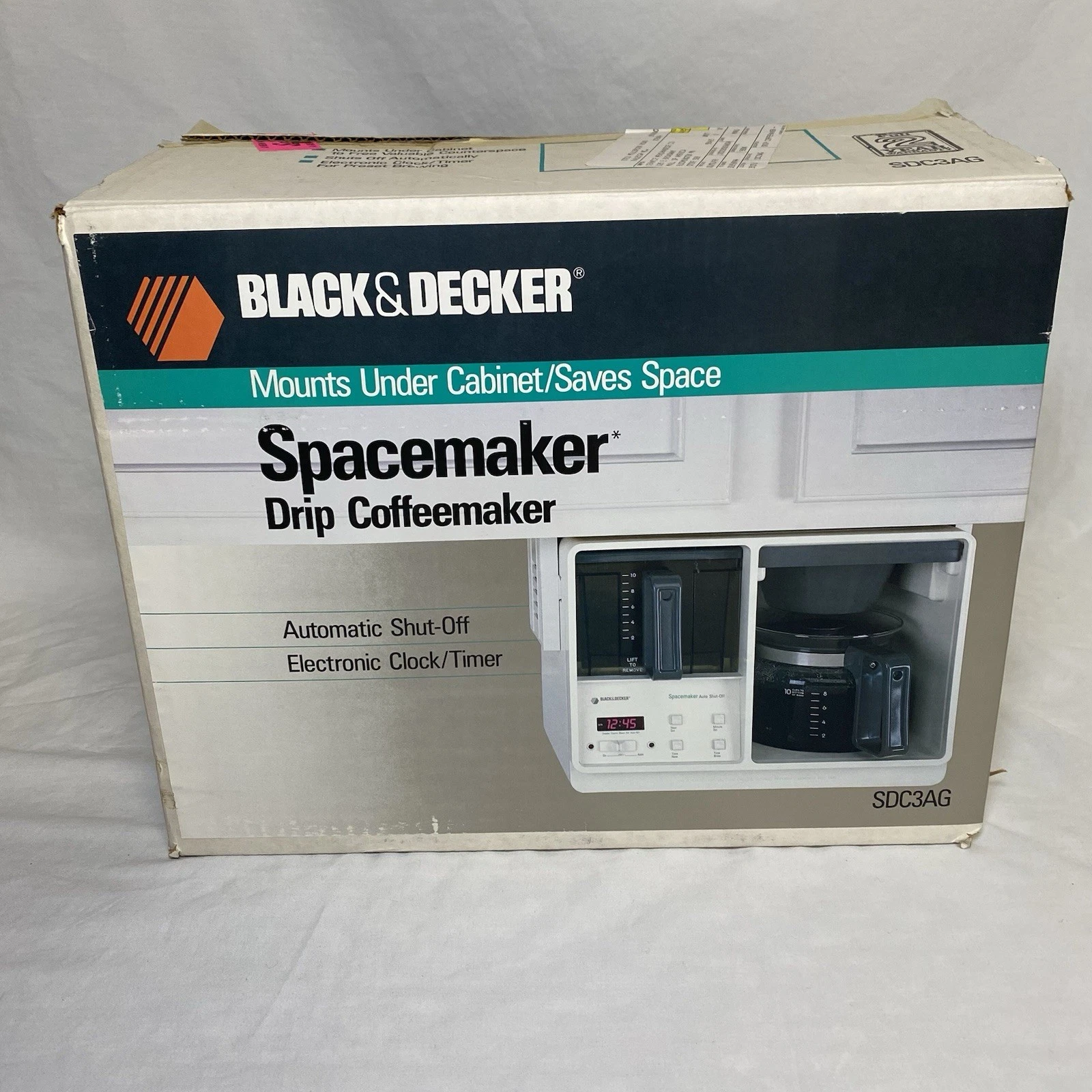 Black & Decker SDC-3AG Spacemaker Coffee Maker Under Cabinet White Digital Clock
Opens in a new wind