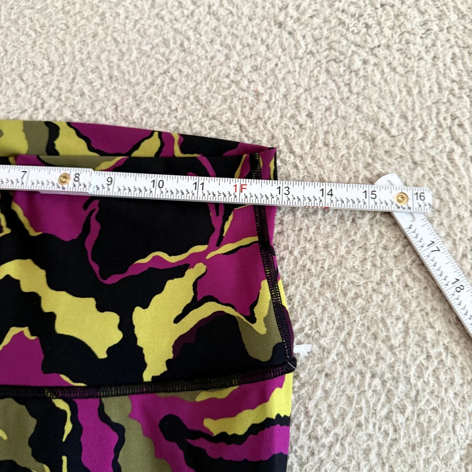 Leggings Lululemon Mujer 8 Camuflaje Boom Bloom Chartreuse Tiro Alto Ropa Activa Foto 3 de 4