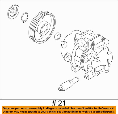 AC Compressor 2.4L Fits 2019 SORENTO 838959 - Picture 3 of 15