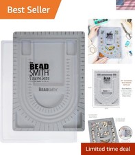 Multi-Functional Flocked Bead Board with Cover - Perfect for All Jewelry Makers