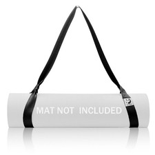 Slim Panda Yoga Mat Straps for Carrying, Adjustable 72 inches, Black
