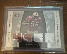 Upper Deck 2007 Ultimate Rookie Patrick Willis 49ers #URM-WI Football Card. rookie card picture