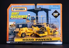1998 Matchbox Dirt Machines Road Pavers Scraper and Road Roller